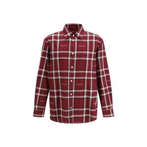 Gucci Men Multicolour Tartan Cotton Jacquard Shirt